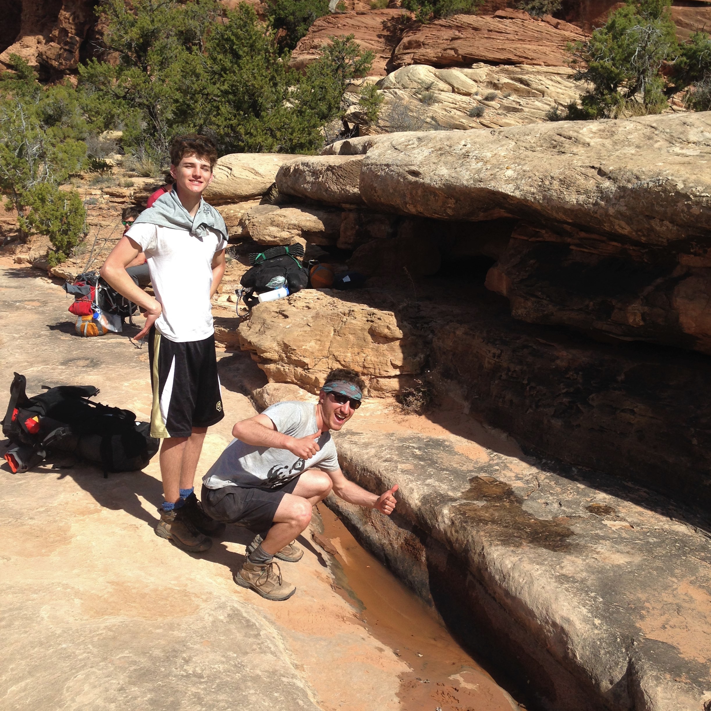 Guys, we found water